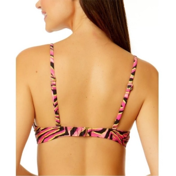 Salt + Cove Mane Event Underwire Bralette Bikini Top NWT size S Zebra Print swim - Picture 3 of 13